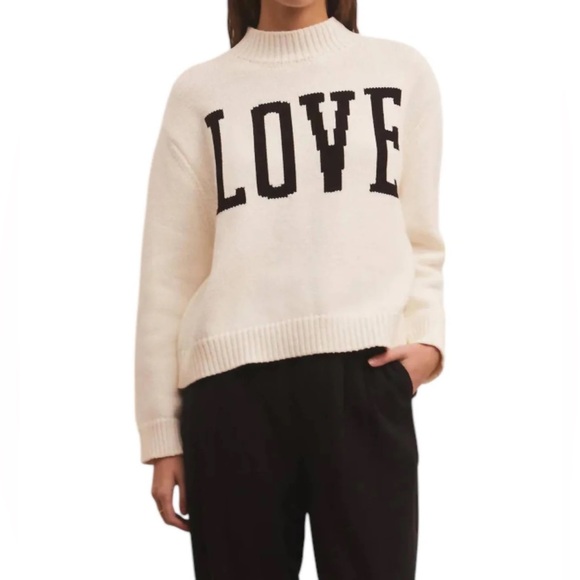 Z Supply Sweaters - Z Supply Love Graphic Sweater Size XS